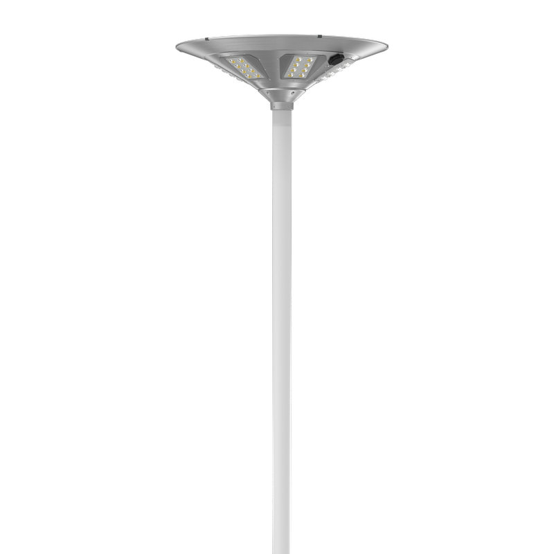Lampe solaire de jardin sur poteau 50 W
