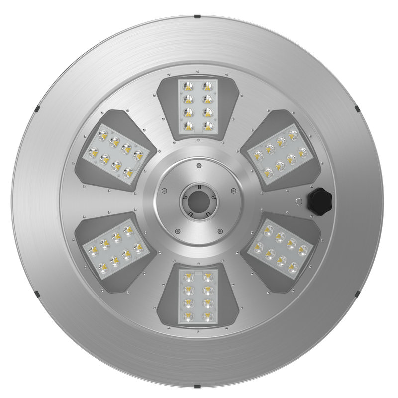 Lampe de jardin solaire à poteau 80 W